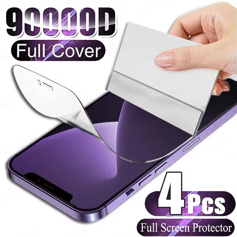 1-4Pcs Full Cover Hydrogel Film For iPhone 15 Pro Max 13 12 11 14 16 Screen Protector For iPhone XR XS MAX 12 Mini 7 8 Plus SE
1-4Pcs Full Cover Hydrogel Film For iPhone 15 Pro Max 13 12 11 14 16 Screen Protector For iPhone XR XS MAX 12 Mini 7 8 Plus SE