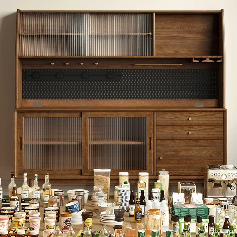 Solid wood dining side cabinet wine cabinet integrated, wall high cabinet kitchen tea locker
Solid wood dining side cabinet wine cabinet integrated, wall high cabinet kitchen tea locker