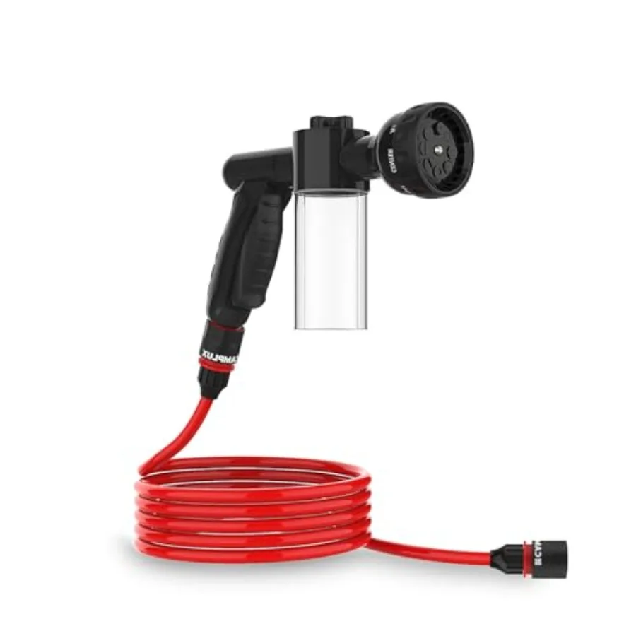 【Spot goods】CAMPLUX Pet Washing Hose Attachment with Soap Dispenser 11.48 FT Hose 8-in-1 Sprayer Mode for Watering Flowers Car
【Spot goods】CAMPLUX Pet Washing Hose Attachment with Soap Dispenser 11.48 FT Hose 8-in-1 Sprayer Mode for Watering Flowers Car
