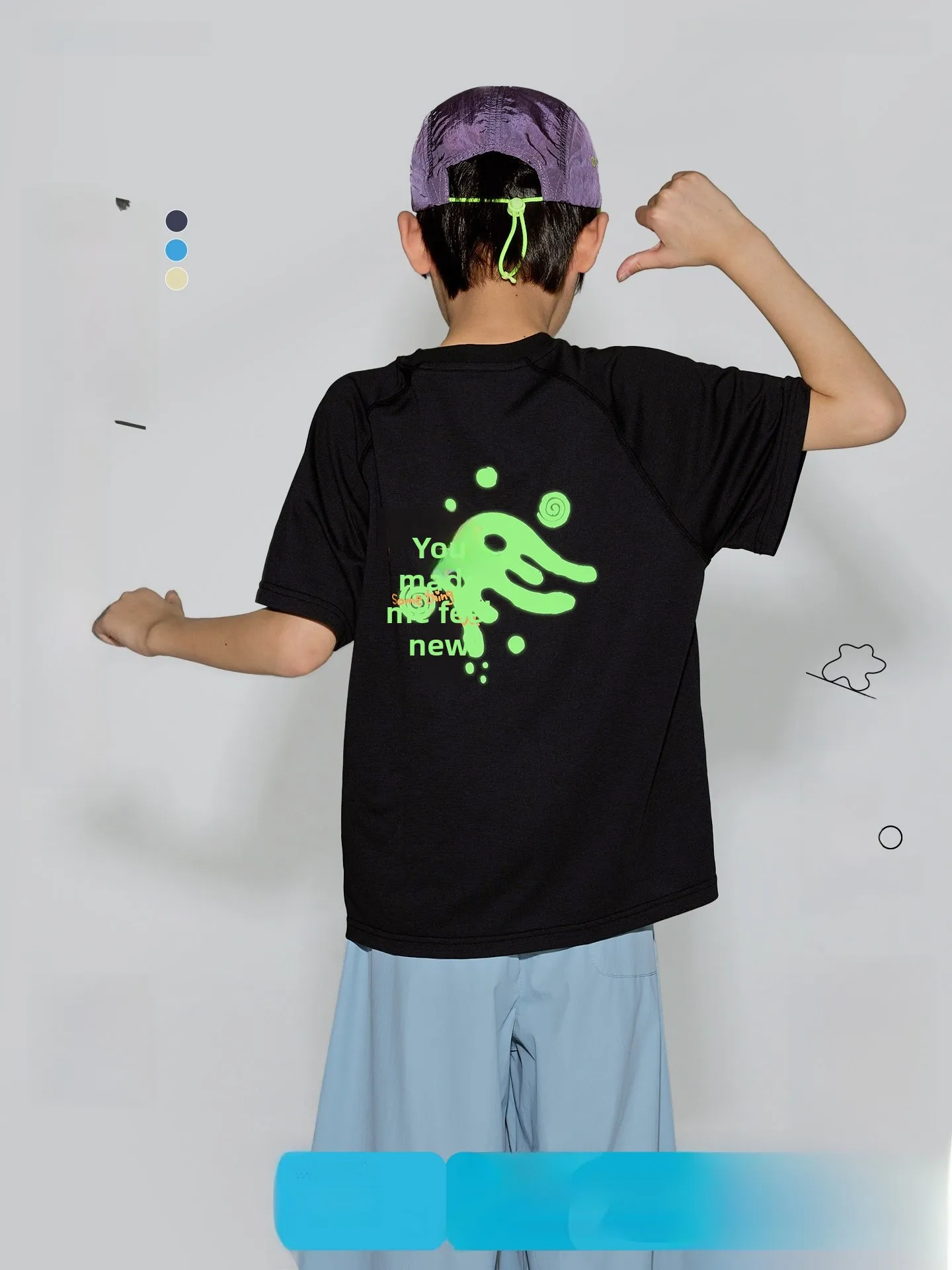Glu Glu Diary Kids' T-Shirt round Neck Short Sleeve Mesh Casual Quick Dry Summer Children's Clothing Polyester Fiber 100%
Glu Glu Diary Kids' T-Shirt round Neck Short Sleeve Mesh Casual Quick Dry Summer Children's Clothing Polyester Fiber 100%