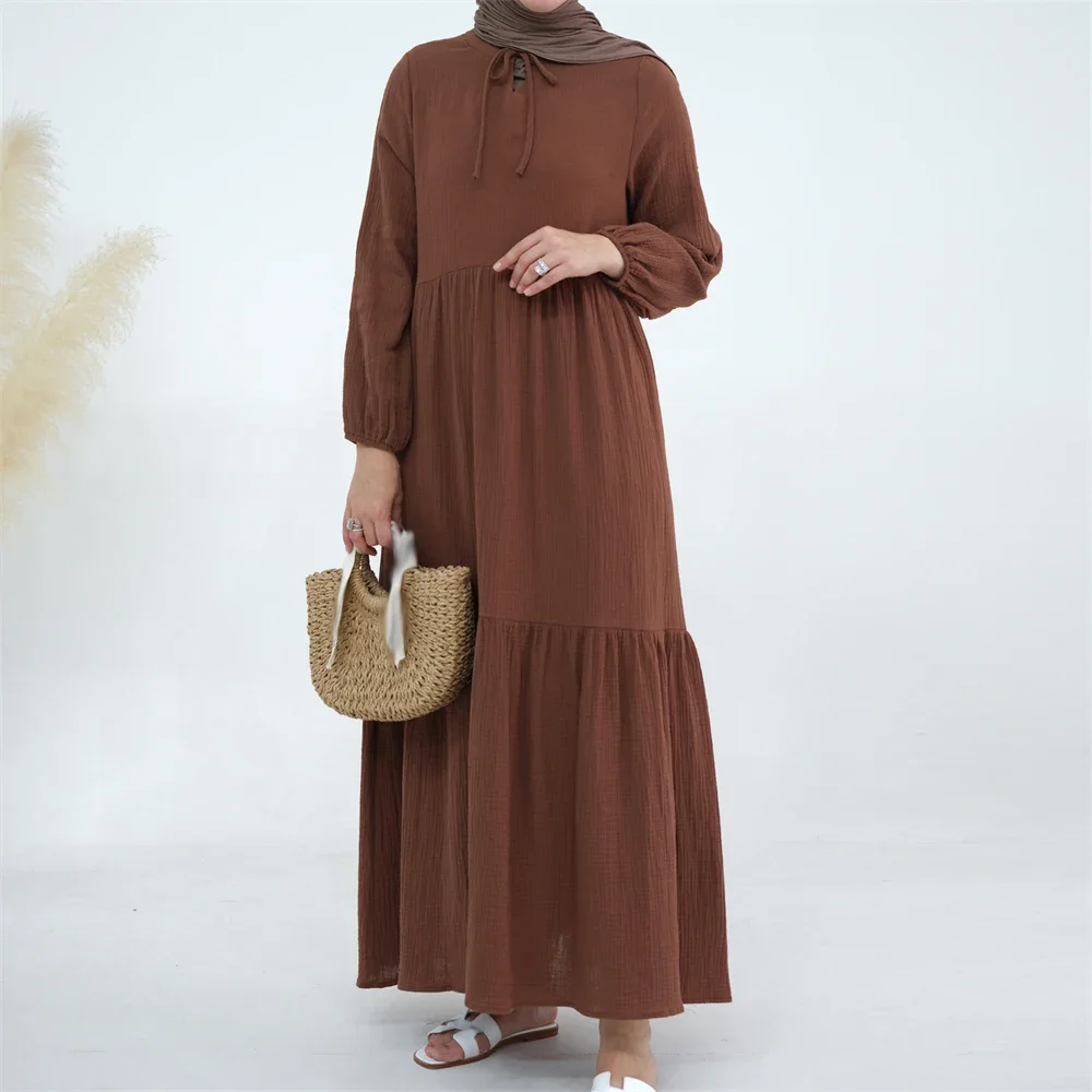 Casual Women Maxi Dress Muslim Abaya Eid Ramadan Dubai Kaftan Kebaya Pleated Caftan Marocain Femme Robe Islam Clothing Jalabiya
Casual Women Maxi Dress Muslim Abaya Eid Ramadan Dubai Kaftan Kebaya Pleated Caftan Marocain Femme Robe Islam Clothing Jalabiya