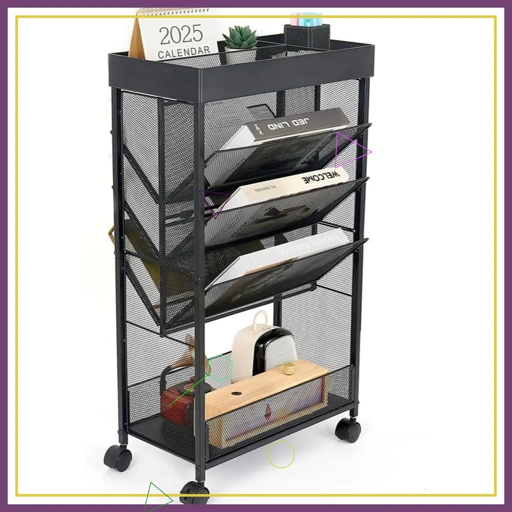 Пятиуровневая передвижная тележка для книг на колесах, мобильный органайзер для хранения для учебы, офиса, кухни, класса
Пятиуровневая передвижная тележка для книг на колесах, мобильный органайзер для хранения для учебы, офиса, кухни, класса