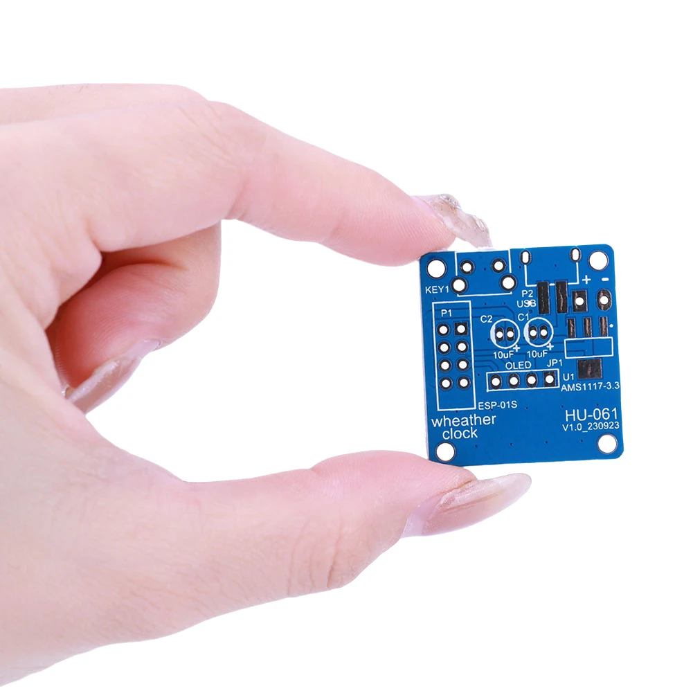 ESP8266 DIY Digital Clock Kit 0.96 Inch OLED Display Electronic Multifunctional Weather Station with Shell DIY Soldering Project
ESP8266 DIY Digital Clock Kit 0.96 Inch OLED Display Electronic Multifunctional Weather Station with Shell DIY Soldering Project