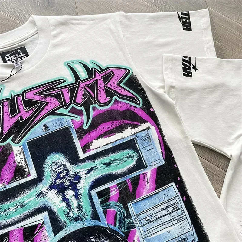 Повседневная футболка 24ss Hell Star лучшего качества с героями мультфильмов, функциональные футболки большого размера для мальчиков с радиоволнами
Повседневная футболка 24ss Hell Star лучшего качества с героями мультфильмов, функциональные футболки большого размера для мальчиков с радиоволнами