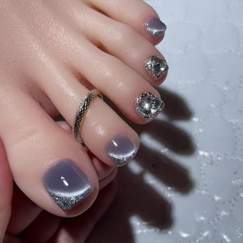 24 Pcs Toenail Stickers for Nails Cat Eye Glitter Nail Tips Cheap Wholesale Fake Nails Korea Charms Holiday Press on Nails 2025
24 Pcs Toenail Stickers for Nails Cat Eye Glitter Nail Tips Cheap Wholesale Fake Nails Korea Charms Holiday Press on Nails 2025