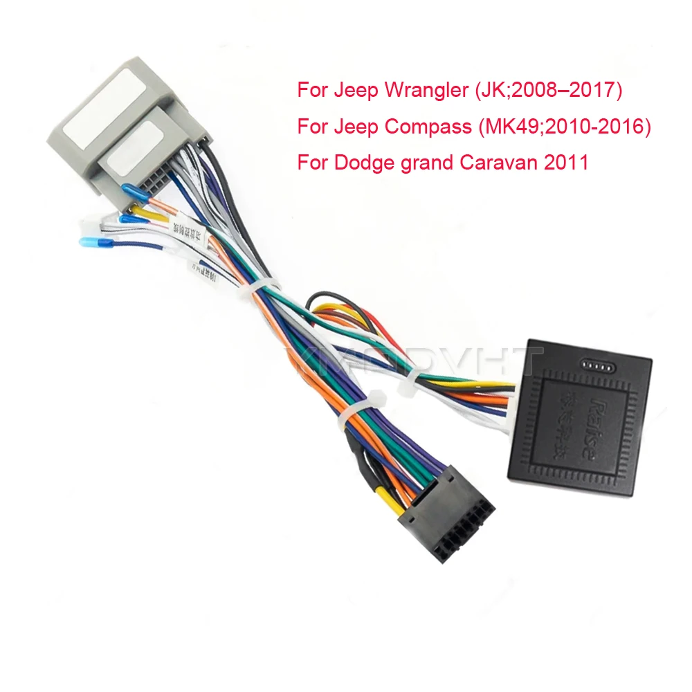Автомобильный аудио радиоадаптер кабеля питания Canbus для Jeep Wrangler JK/Compass MK49 2008-2017 16-контактный разъем жгута проводов
Автомобильный аудио радиоадаптер кабеля питания Canbus для Jeep Wrangler JK/Compass MK49 2008-2017 16-контактный разъем жгута проводов