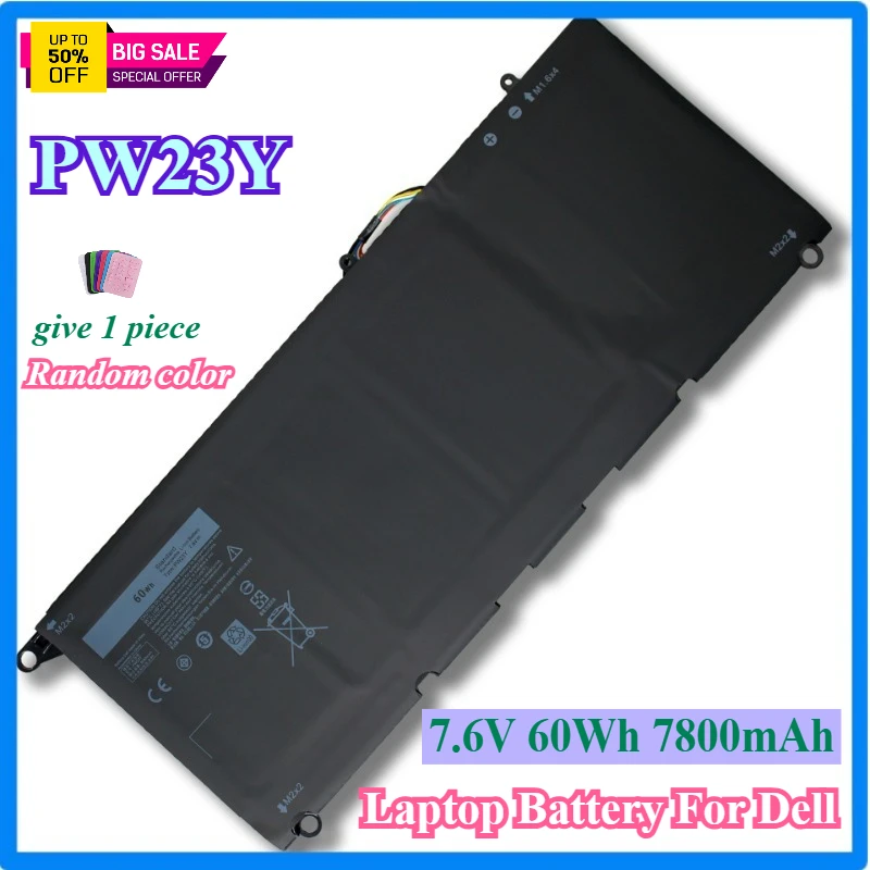 High-Quality PW23Y Replacement Laptop Battery for DELL XPS 13 9360 Series RNP72 TP1GT P54G 7.6V 60WH
High-Quality PW23Y Replacement Laptop Battery for DELL XPS 13 9360 Series RNP72 TP1GT P54G 7.6V 60WH
