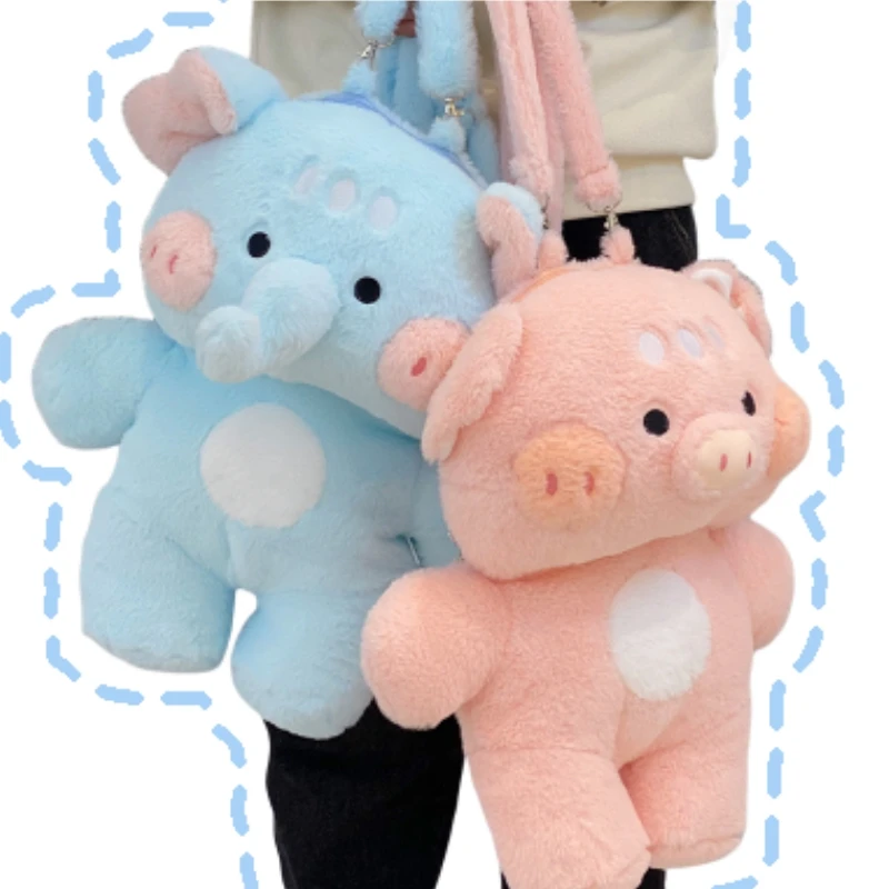 50cm Kawaii Animal Plush Backpack Cartoon Pink Pig Blue Elephant Backpack A Gift For Boys And Girls Suitable For Outings
50cm Kawaii Animal Plush Backpack Cartoon Pink Pig Blue Elephant Backpack A Gift For Boys And Girls Suitable For Outings