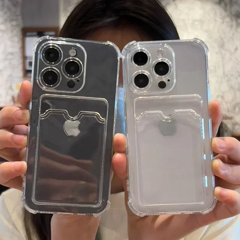 Luxury Soft Card Bag Phone Case For iPhone 15 14 13 12 11 Pro Max Mini X XS Max XR 7 8 Plus SE 2020 Transparent Bumper Cover
Luxury Soft Card Bag Phone Case For iPhone 15 14 13 12 11 Pro Max Mini X XS Max XR 7 8 Plus SE 2020 Transparent Bumper Cover