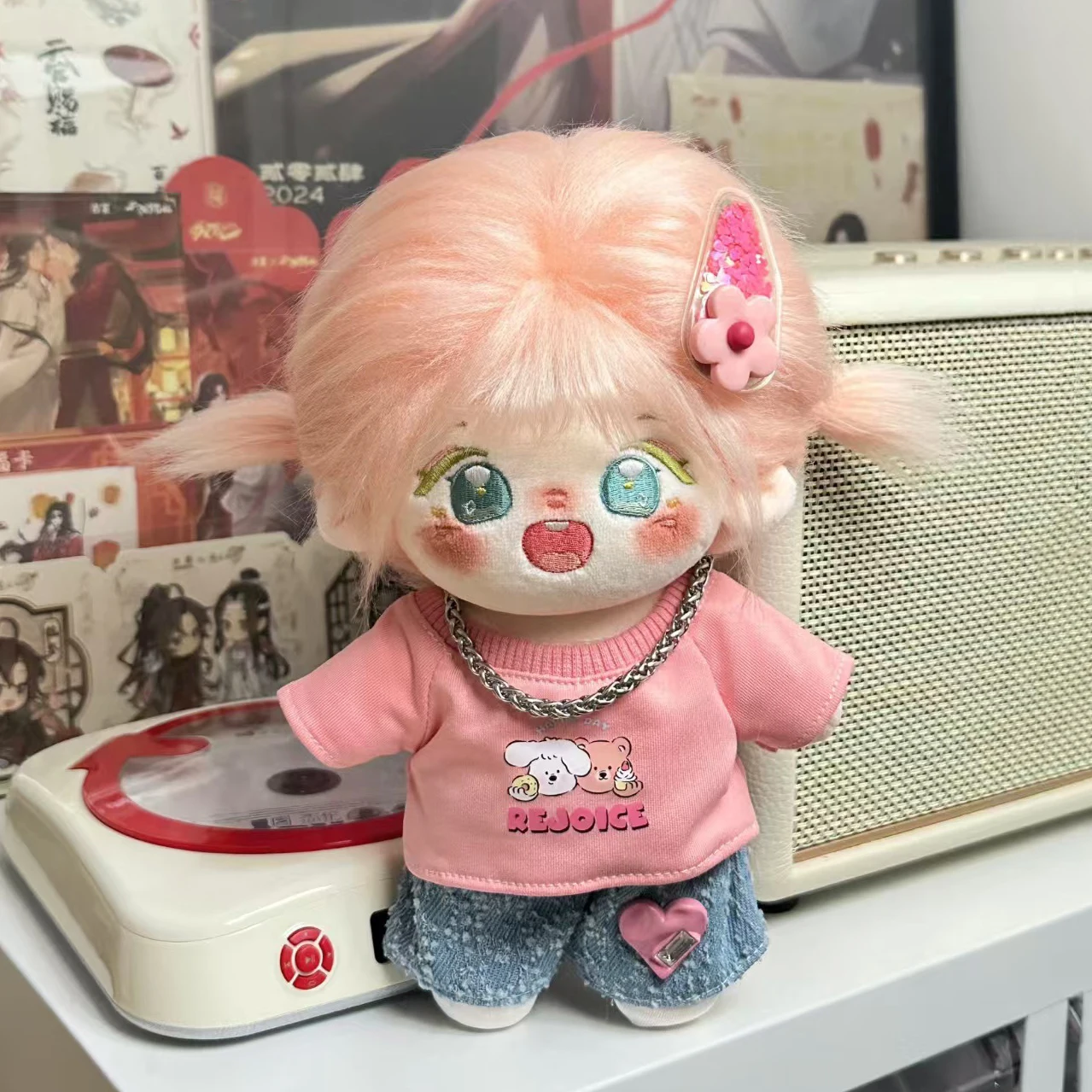 20 см розовая хлопковая кукольная одежда, милый наряд для замены плюшевых игрушек, наряд
20 см розовая хлопковая кукольная одежда, милый наряд для замены плюшевых игрушек, наряд