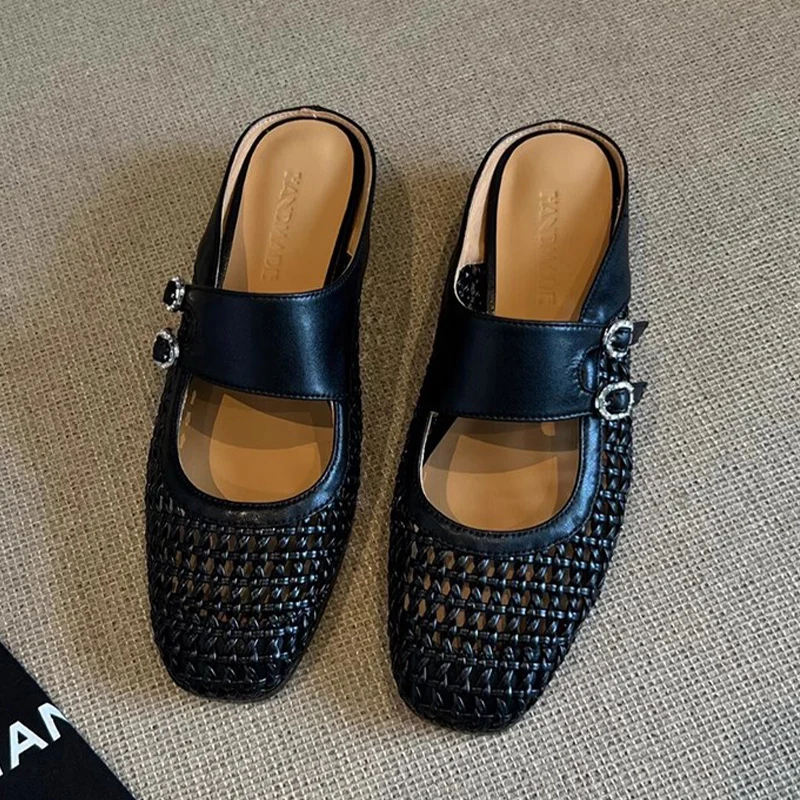 Weave Mesh Women Slippers Heels Sandals Mules Shoes Summer 2025 Brand Slingback Casual Shoes Elegant Slides Mujer De Flip Flops
Weave Mesh Women Slippers Heels Sandals Mules Shoes Summer 2025 Brand Slingback Casual Shoes Elegant Slides Mujer De Flip Flops