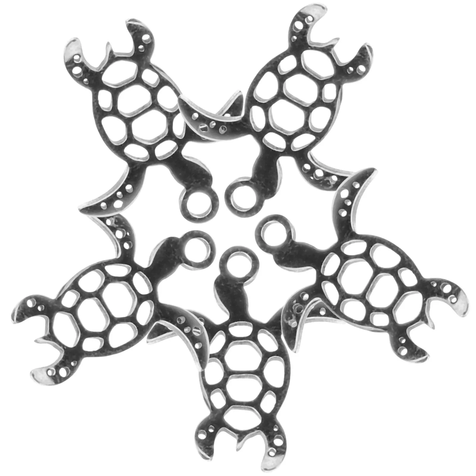 5pcs Stainless Steel Turtle Pendant Charms Hollow Design for Necklace Bracelet Making Sea Animal Jewelry Accessories
5pcs Stainless Steel Turtle Pendant Charms Hollow Design for Necklace Bracelet Making Sea Animal Jewelry Accessories