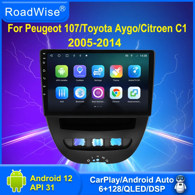 For Peugeot 107 Toyota Aygo Citroen C1 2005 - 2014 Android Car Radio Multimedia Carplay 4G Wifi GPS DVD 2 Din Stereo autoStereo
For Peugeot 107 Toyota Aygo Citroen C1 2005 - 2014 Android Car Radio Multimedia Carplay 4G Wifi GPS DVD 2 Din Stereo autoStereo
