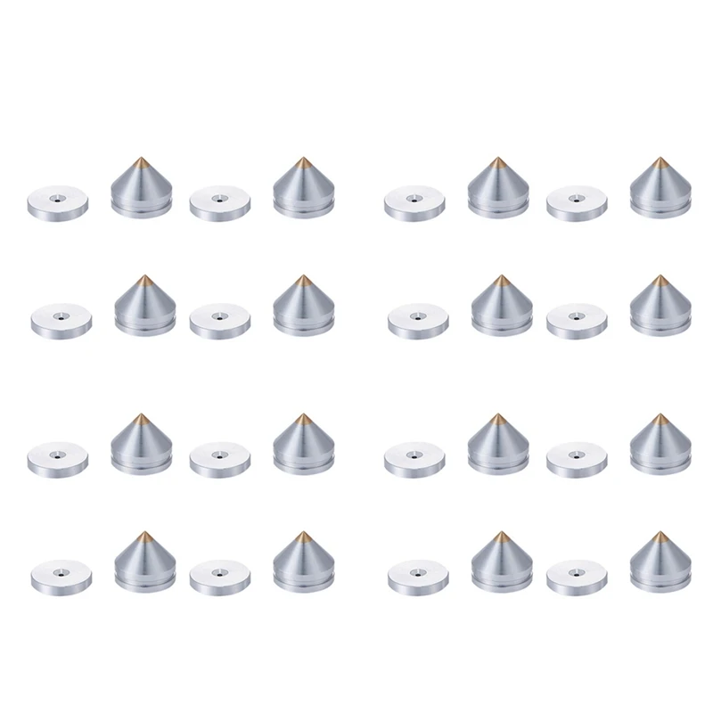 N75R-16Set Hifi Audio Foot Spikes Cone Floor Foot Nail Aluminum Alloy Speaker DAC CD Cabinet Power Amplifier Computer(Silver)
N75R-16Set Hifi Audio Foot Spikes Cone Floor Foot Nail Aluminum Alloy Speaker DAC CD Cabinet Power Amplifier Computer(Silver)