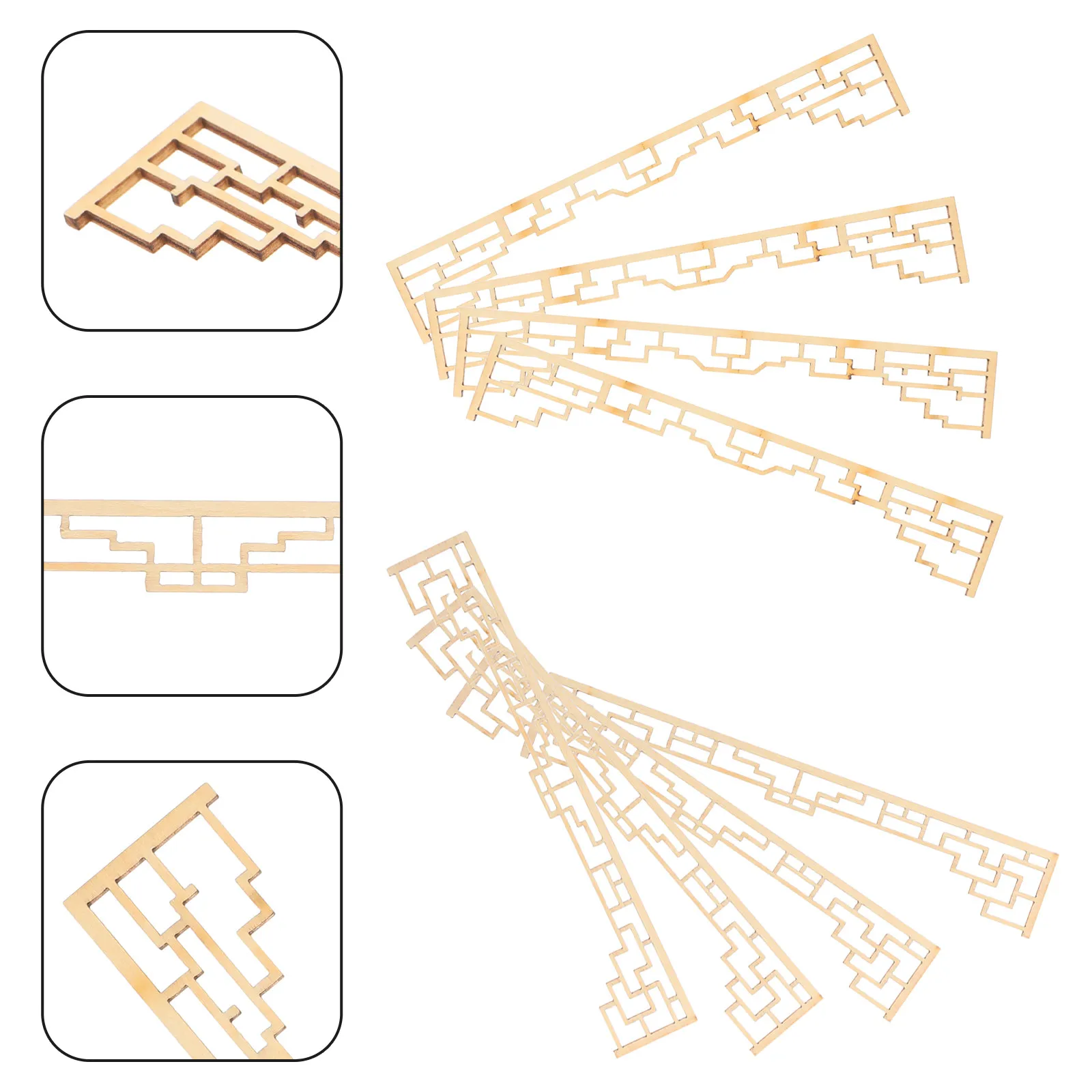 8Pcs Chinese Architecture Miniature Accessories Retro Hanging Ornaments Mini Wood Door Decorative Screen for Sand Table Scenes
8Pcs Chinese Architecture Miniature Accessories Retro Hanging Ornaments Mini Wood Door Decorative Screen for Sand Table Scenes