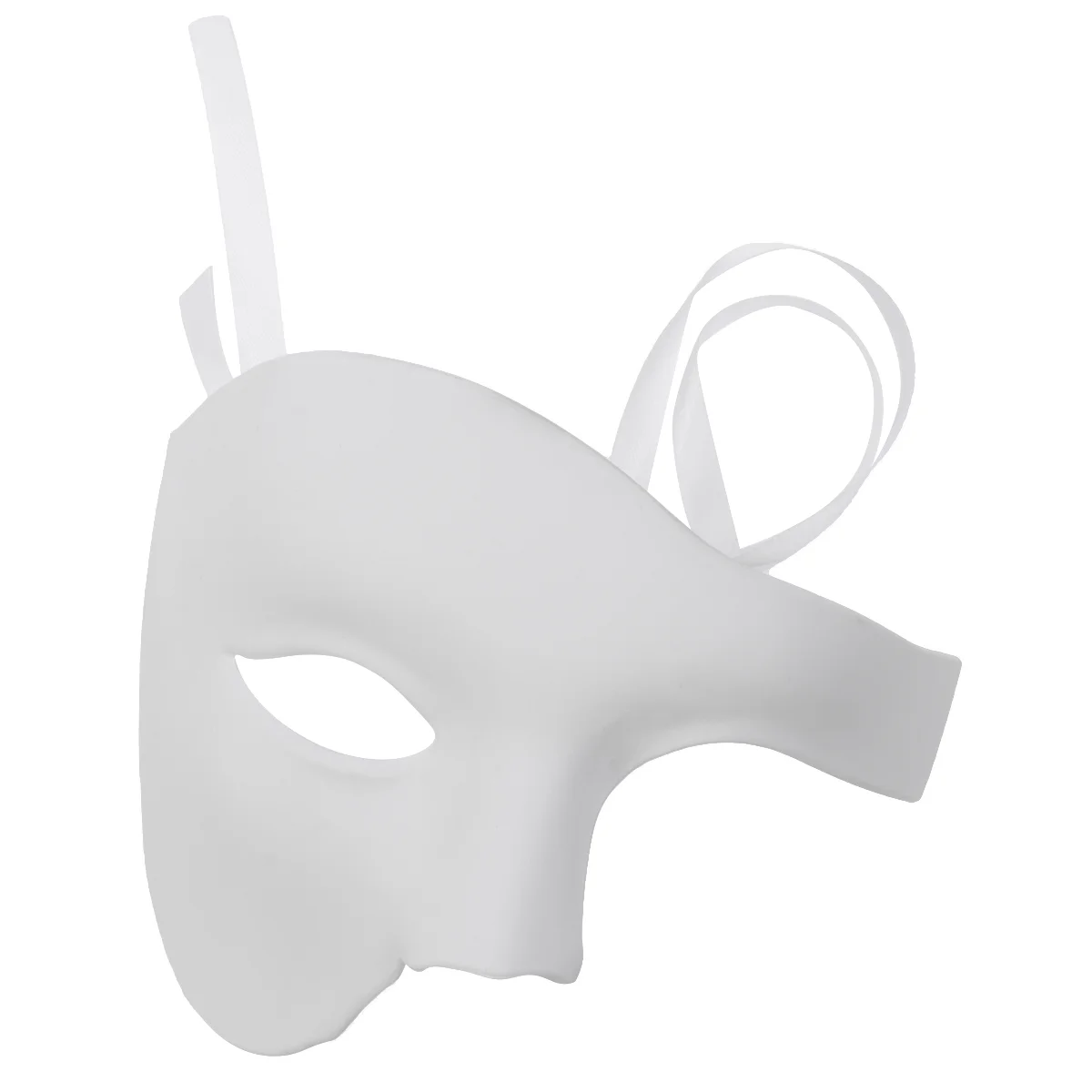 Halloween One-eyed Mask Masquerade Mask Delicate Retro Solid Color Half Face Mask for Cosplay Party Festival White
Halloween One-eyed Mask Masquerade Mask Delicate Retro Solid Color Half Face Mask for Cosplay Party Festival White