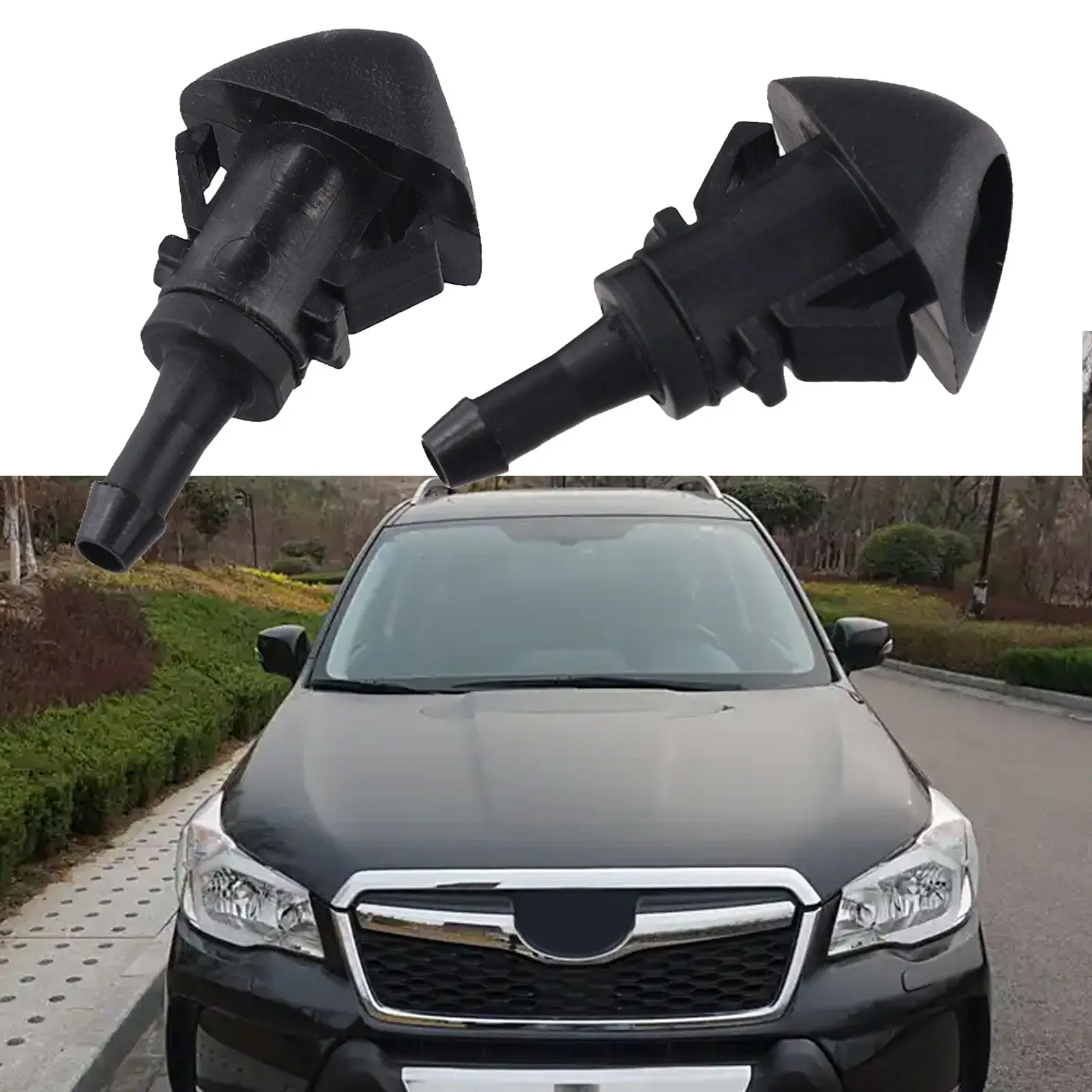 2pcs Car Windshield Wiper Jet Nozzle 86636AJ10B For Outback For Legacy 2010-2014 Black Plastic Car Accessories
2pcs Car Windshield Wiper Jet Nozzle 86636AJ10B For Outback For Legacy 2010-2014 Black Plastic Car Accessories