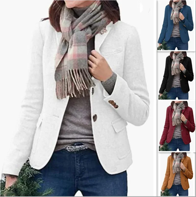 Women Autumn Winter Tweed Coat Solid Color Long Sleeve Turndown Collar Button Casual Warm Fashion Comfortable Regular Standard
Women Autumn Winter Tweed Coat Solid Color Long Sleeve Turndown Collar Button Casual Warm Fashion Comfortable Regular Standard