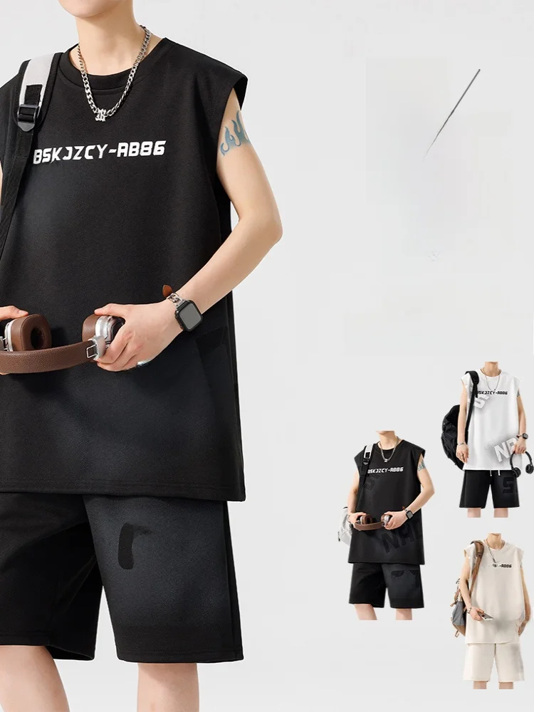 Комплект из ледяного шелка: повседневная футболка, мужская летняя тонкая быстросохнущая майка, рабочая одежда, шорты для баскетбола и бега, спортивная одежда
Комплект из ледяного шелка: повседневная футболка, мужская летняя тонкая быстросохнущая майка, рабочая одежда, шорты для баскетбола и бега, спортивная одежда