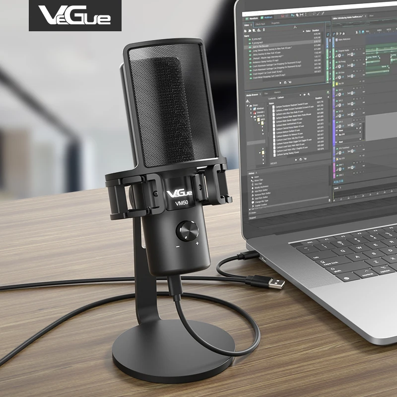 Vegue Wired USB Gaming PC Laptop Mac Computer Microphone for Streaming Discord Twitch Videos
Vegue Wired USB Gaming PC Laptop Mac Computer Microphone for Streaming Discord Twitch Videos