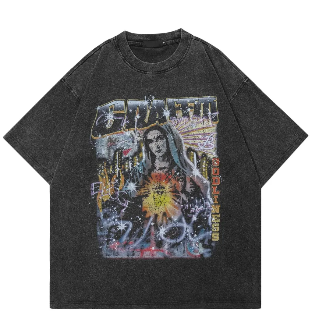 Street retro god liness printing clothing hip hoptrendy t-shirt men women cotton harajuku
Street retro god liness printing clothing hip hoptrendy t-shirt men women cotton harajuku