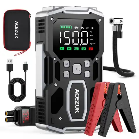 3000A/4000A/5000A Start Power Bank Jump Starter Car Booster External Battery 12V Starting Device for Petrol Diesel Powerbank