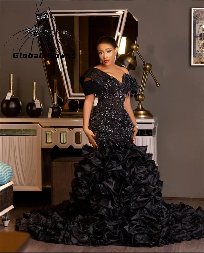 Aso Ebi вечернее платье с круглым вырезом для черных девушек, украшенное бисером, платья на день рождения, роскошные свадебные платья с оборками, бальное платье
Aso Ebi вечернее платье с круглым вырезом для черных девушек, украшенное бисером, платья на день рождения, роскошные свадебные платья с оборками, бальное платье