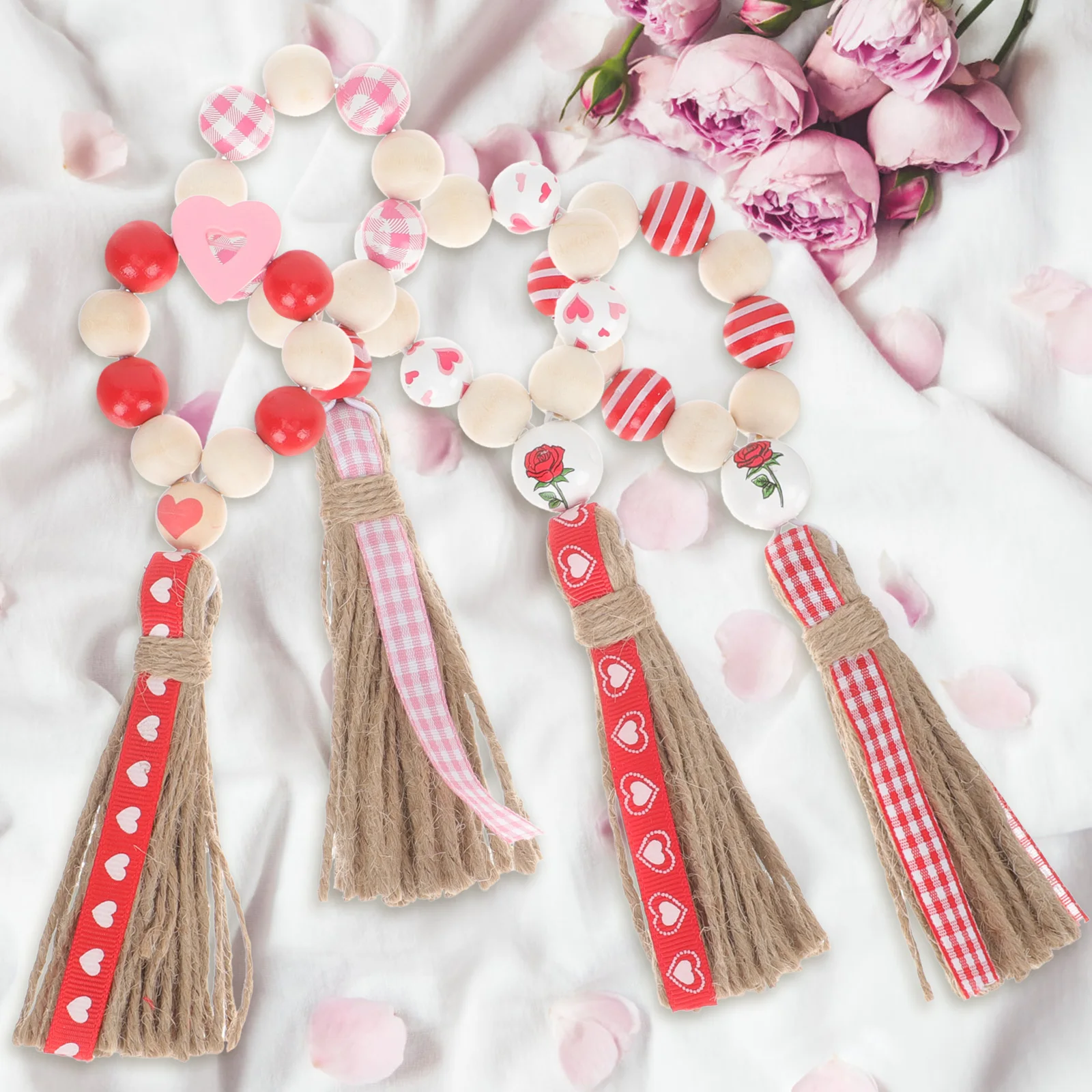 4 Pcs Heart Shaped Beaded Napkin Rings Valentine Party Supplies Wood Buckles Decorative Table Napkin Holders Kitchen Bar 
4 Pcs Heart Shaped Beaded Napkin Rings Valentine Party Supplies Wood Buckles Decorative Table Napkin Holders Kitchen Bar