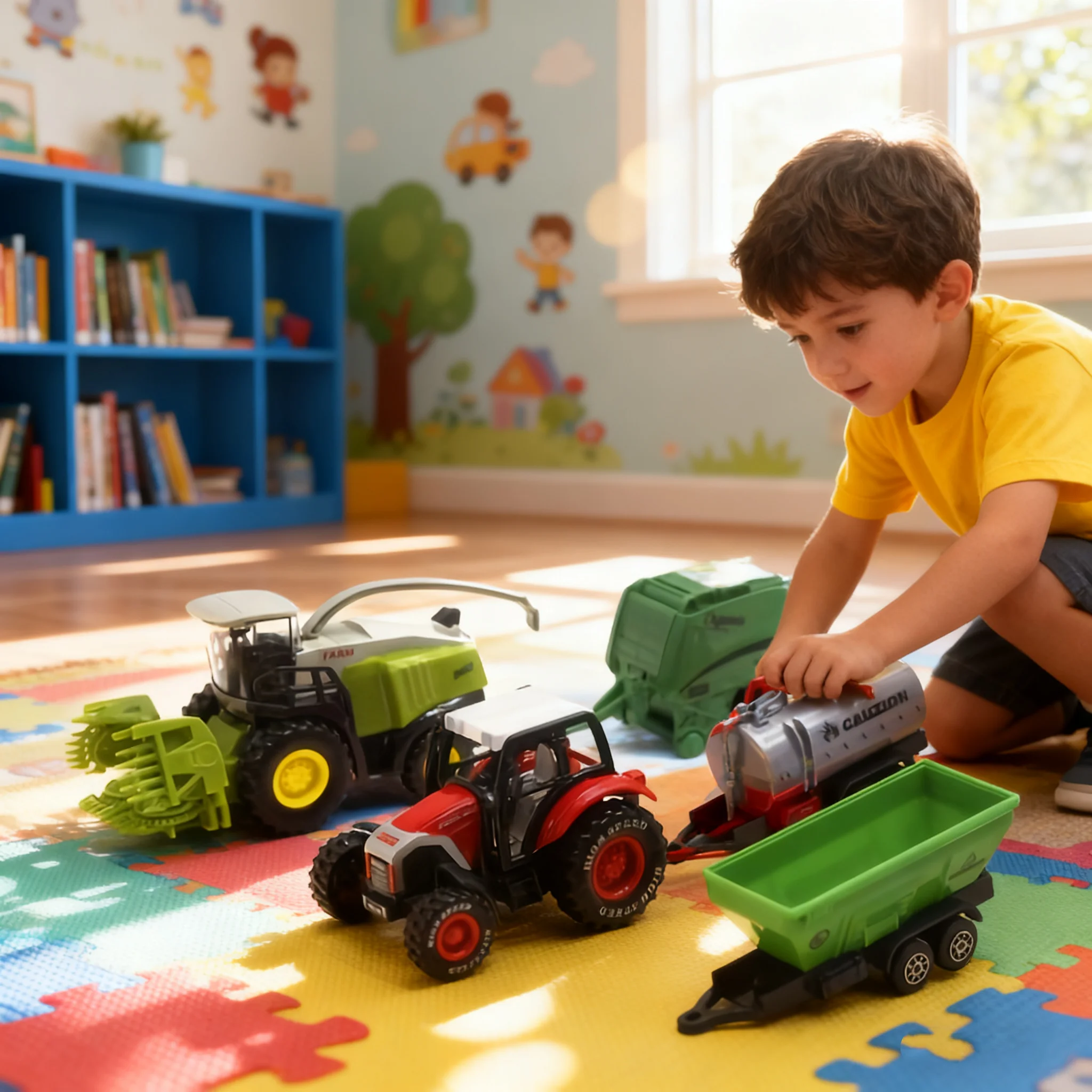 1:42 Alloy Farmer Vehicle Model Harvester Set, Agricultural Machinery Farming Toy Vehicle, Durable and Fun to Play With, Gift To
1:42 Alloy Farmer Vehicle Model Harvester Set, Agricultural Machinery Farming Toy Vehicle, Durable and Fun to Play With, Gift To