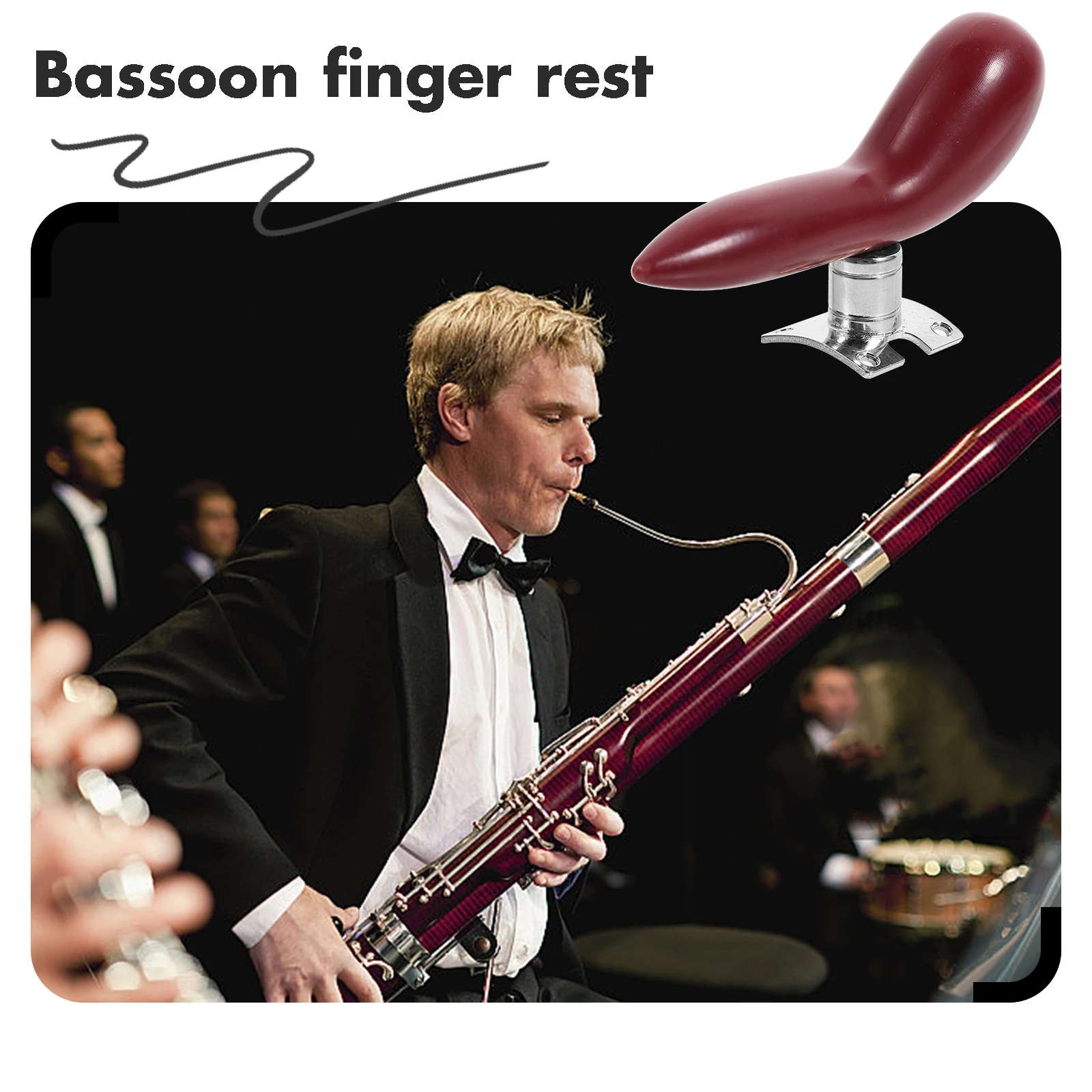 Bassoon Finger Bassoon H Rest Red Bird Thumb Support Detachable Plated Mount Wrist Pad Accessory Musical Parts
Bassoon Finger Bassoon H Rest Red Bird Thumb Support Detachable Plated Mount Wrist Pad Accessory Musical Parts
