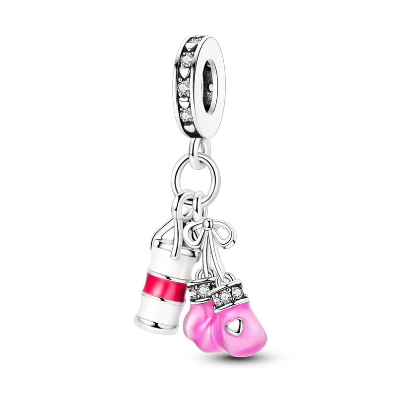 925 Sterling Silver Boxing Gloves Sandbags Charms Pendant Zircon Dangle Fit Original Bracelet DIY Women Birthday Party Jewelry
925 Sterling Silver Boxing Gloves Sandbags Charms Pendant Zircon Dangle Fit Original Bracelet DIY Women Birthday Party Jewelry