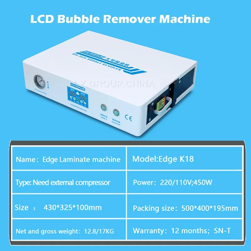 LY HUATALE CP330 Big Size Max 13 Inch Air Bubble Remover High Pressure LCD Refurbishment Defoaming Machine For iPhone Samsung
LY HUATALE CP330 Big Size Max 13 Inch Air Bubble Remover High Pressure LCD Refurbishment Defoaming Machine For iPhone Samsung