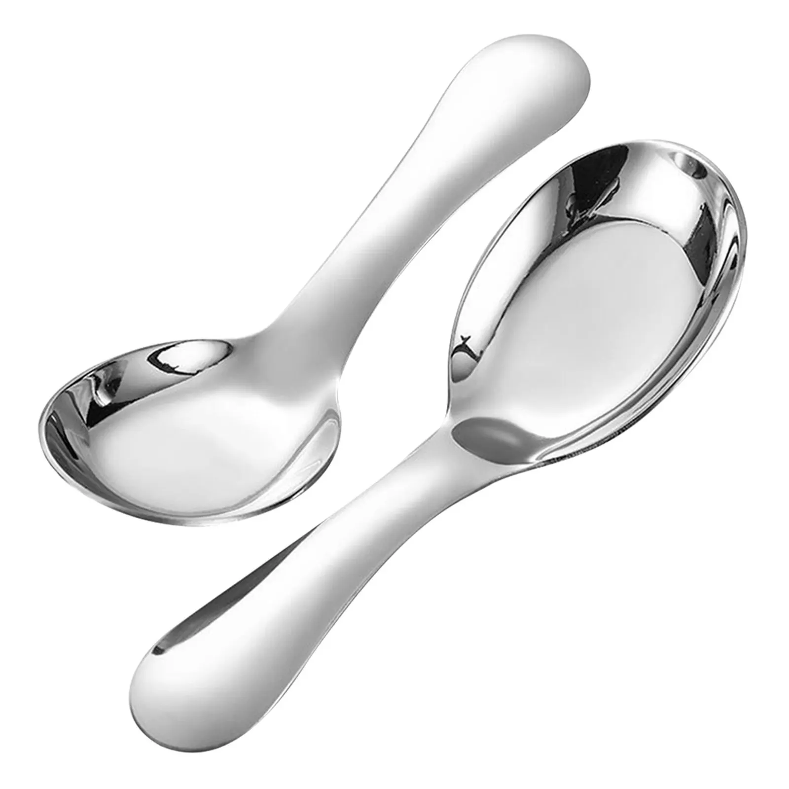2Pcs Children Stainless Steel Serving Spoons Wide Bowl Soup Ladle for Home Kitchen Family Dining Porridge Dessert Daily
2Pcs Children Stainless Steel Serving Spoons Wide Bowl Soup Ladle for Home Kitchen Family Dining Porridge Dessert Daily