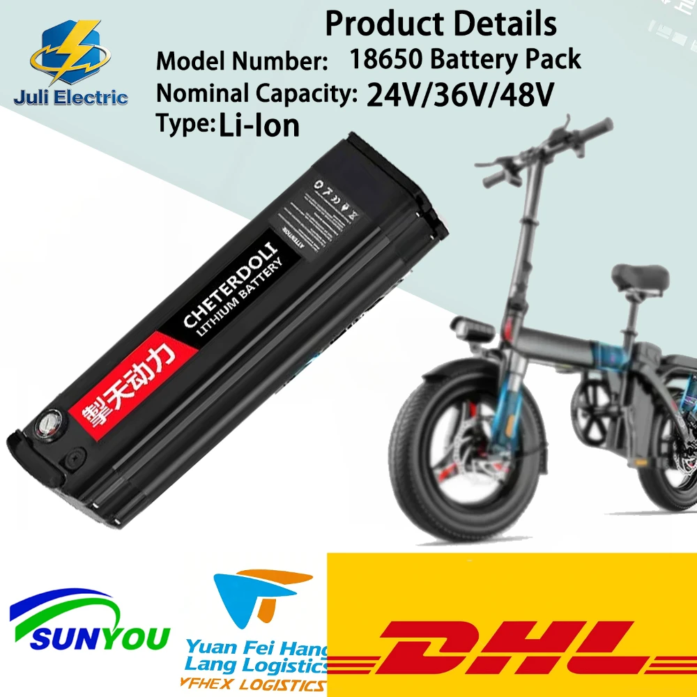 Silverfish Lithium Ion Battery for Electric Bicycle JULI 24V 36V 48V 15Ah-20Ah with Charger for 500W-1000W Ebike Battery Pack
Silverfish Lithium Ion Battery for Electric Bicycle JULI 24V 36V 48V 15Ah-20Ah with Charger for 500W-1000W Ebike Battery Pack
