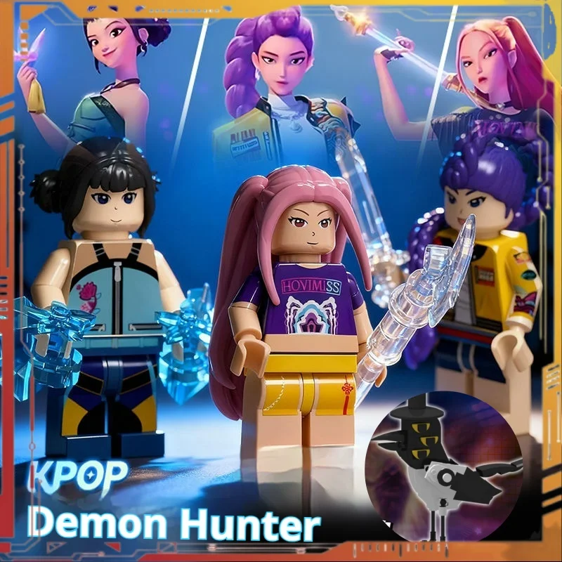 KPop Demon Hunters Series MOC Bricks Mila Zoe Lumi Фигурки Модель Собранные строительные блоки Игрушки Пластиковая кукла
KPop Demon Hunters Series MOC Bricks Mila Zoe Lumi Фигурки Модель Собранные строительные блоки Игрушки Пластиковая кукла