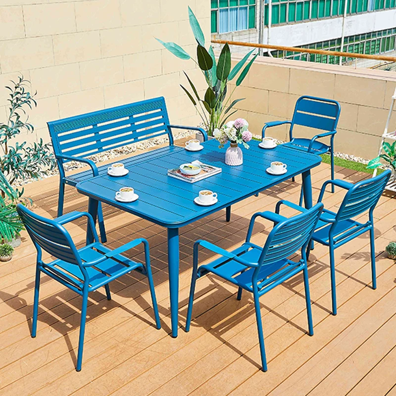 Modern Outdoor Furniture Garden Aluminum Long Table Patio Leisure Waterproof and Anti-corrosion Dining Table for 6 People
Modern Outdoor Furniture Garden Aluminum Long Table Patio Leisure Waterproof and Anti-corrosion Dining Table for 6 People