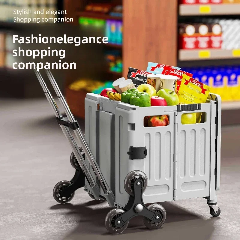 Household multi-functional grocery shopping cart Portable folding shopping cart Outdoor trolley cart Stall camping storage box
Household multi-functional grocery shopping cart Portable folding shopping cart Outdoor trolley cart Stall camping storage box