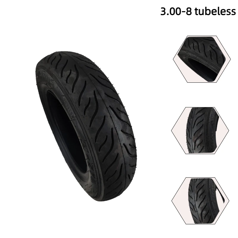 Vacuum tubeless tire, wear-resistant and anti-skid 3.00-8, suitable for motorcycle tires
Vacuum tubeless tire, wear-resistant and anti-skid 3.00-8, suitable for motorcycle tires