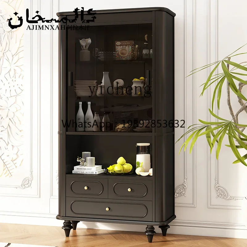 H3-20 French solid wood retro bookcase glass door display cabinet cream white wind integrated locker decoration
H3-20 French solid wood retro bookcase glass door display cabinet cream white wind integrated locker decoration