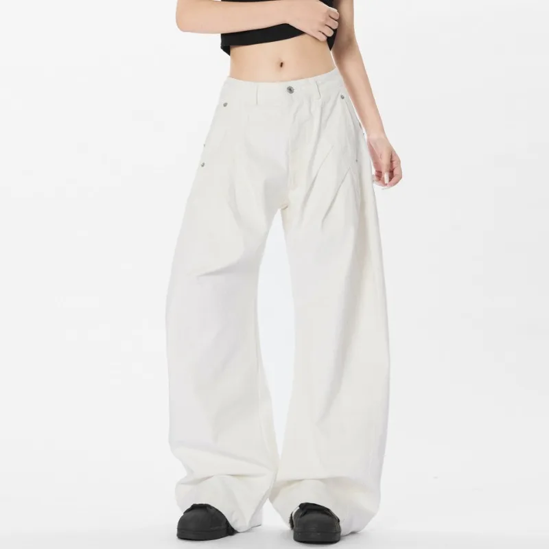 OR FL American Curved Knife 100 Cotton Women Cargo Trousers Pleated Retro Style High-end Trendy Brand Staraight Baggy Y2k Pants
OR FL American Curved Knife 100 Cotton Women Cargo Trousers Pleated Retro Style High-end Trendy Brand Staraight Baggy Y2k Pants