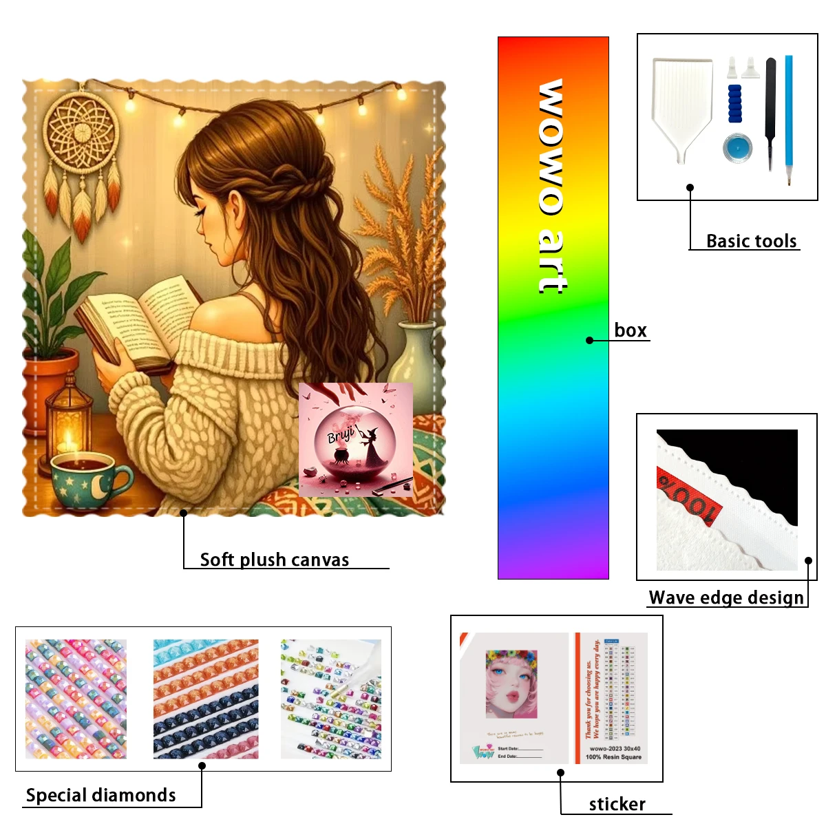 【Bruji_ Diamond Art】La chica de lectura silenciosa Crystal AB Rhinestone FD Rhinestone Perfect Resin Diamond
【Bruji_ Diamond Art】La chica de lectura silenciosa Crystal AB Rhinestone FD Rhinestone Perfect Resin Diamond