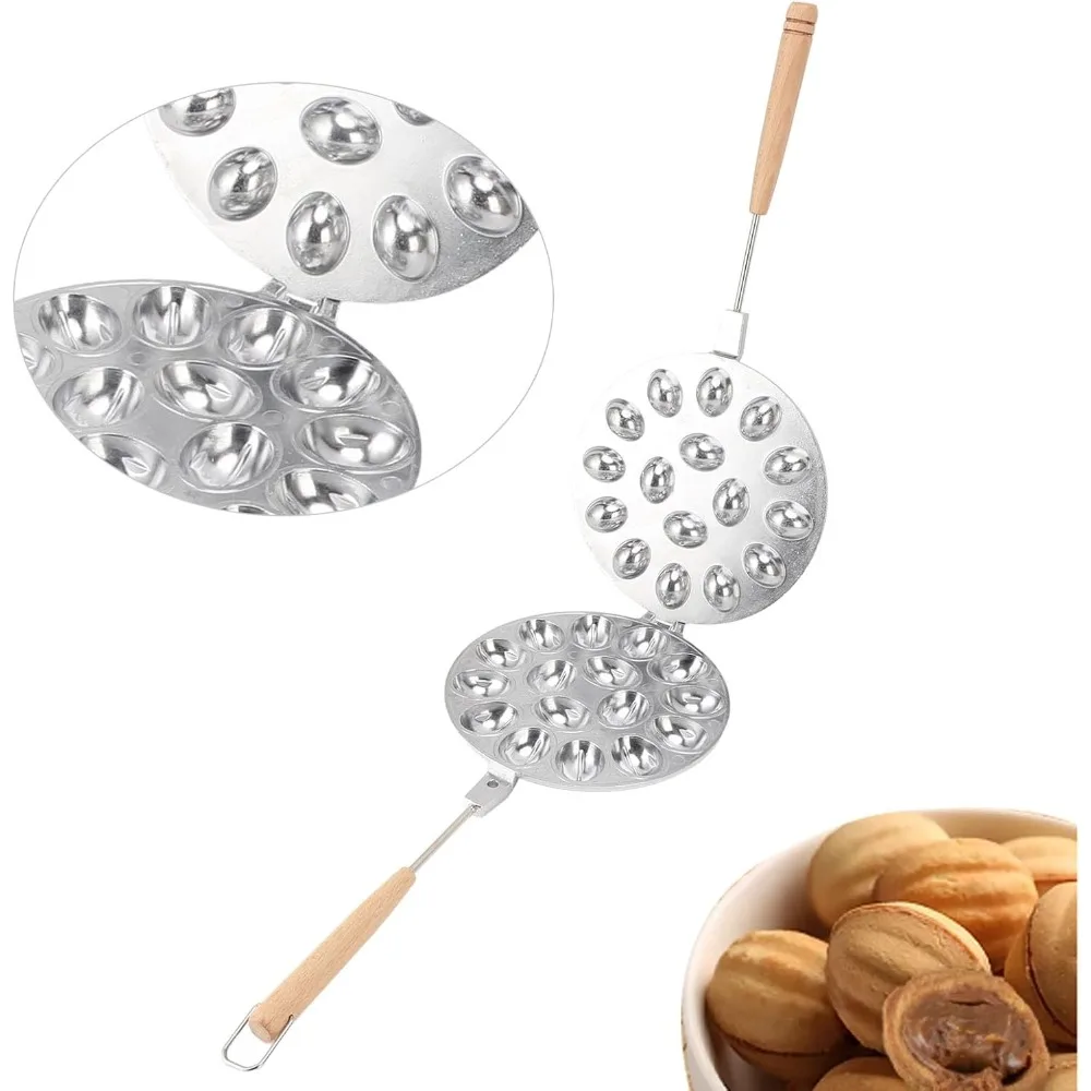 16-луночная антипригарная форма для печенья, форма для печенья из грецкого ореха, многофункциональная машина для приготовления печенья с орехами для выпечки, кухонные гаджеты