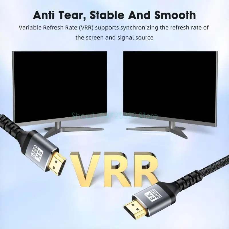 HDMIcompatible 2.1 Cable 8K/60Hz 4K/120Hz UHD HDRs 48Gbps Adapter HDMIcompatible Cable for Devices
HDMIcompatible 2.1 Cable 8K/60Hz 4K/120Hz UHD HDRs 48Gbps Adapter HDMIcompatible Cable for Devices
