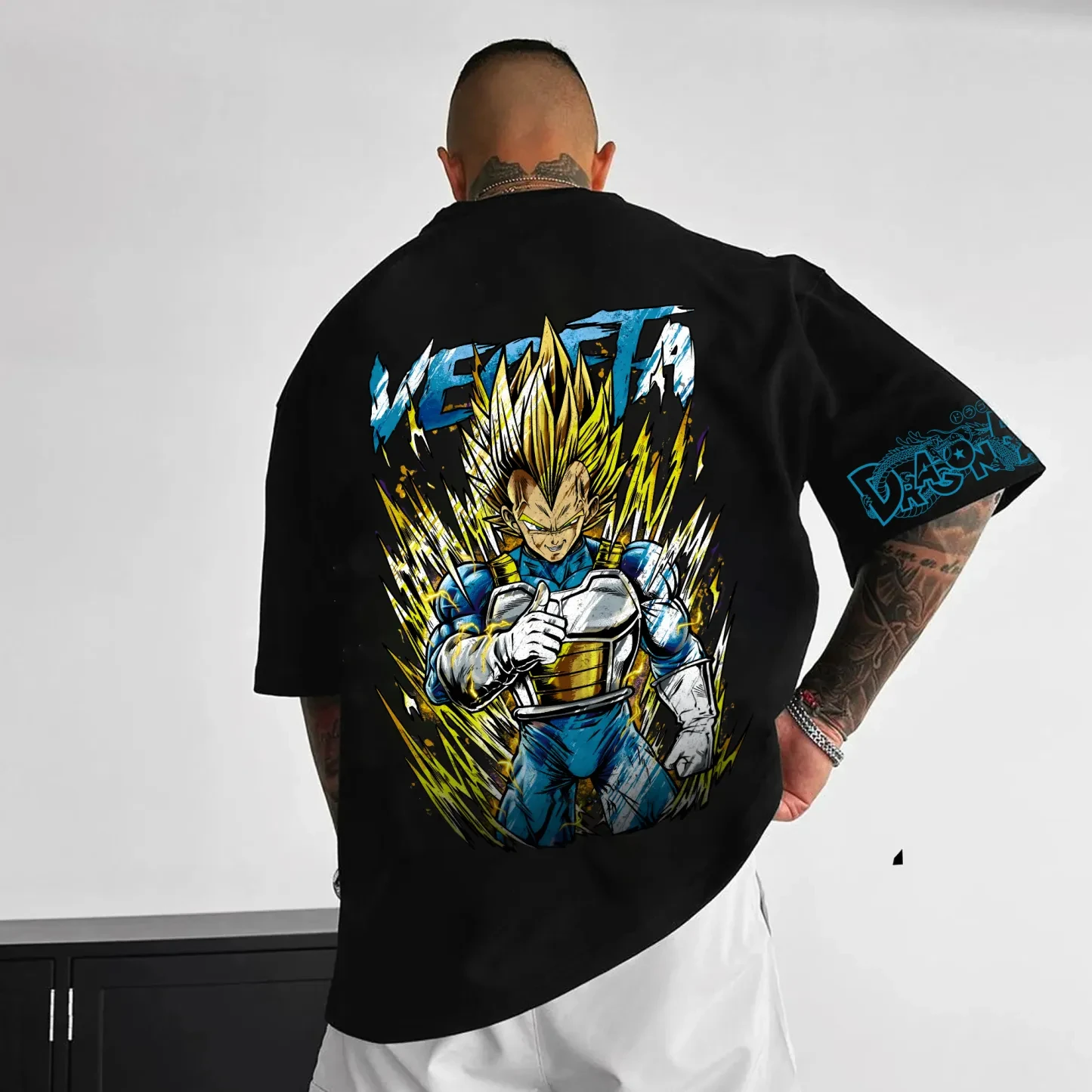 Vegeta Dragon Ball Summer T-Shirt Harajuku Men Cotton Fitness Retro Streetwear Loose Oversized Women Short Sleeve Casual Y2k Top
Vegeta Dragon Ball Summer T-Shirt Harajuku Men Cotton Fitness Retro Streetwear Loose Oversized Women Short Sleeve Casual Y2k Top