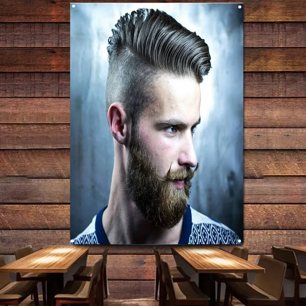 Men's Hairstyles and Beards Flag Digital Printing Banner Hairstyling Poster for Barber Shop Wall Art Indoor Tapestry Decoration
Men's Hairstyles and Beards Flag Digital Printing Banner Hairstyling Poster for Barber Shop Wall Art Indoor Tapestry Decoration