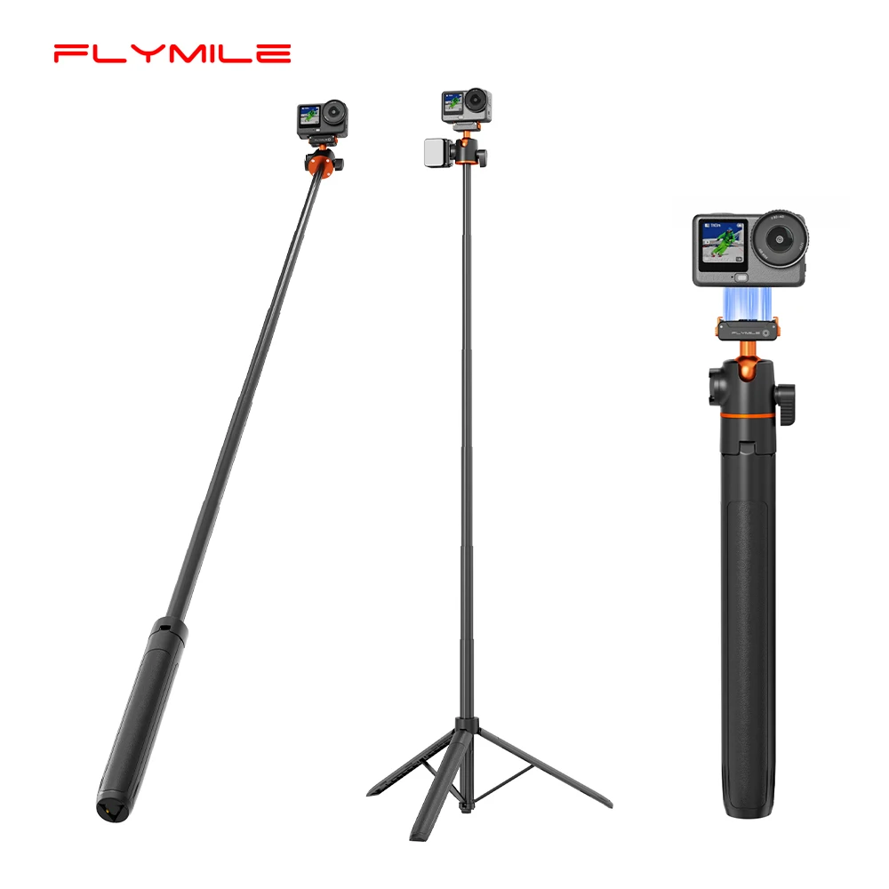 Flymile 140CM Tripod Selfie Stick for DJI Action Camera with Quick-Release Base Adapter Long Photography Handle
Flymile 140CM Tripod Selfie Stick for DJI Action Camera with Quick-Release Base Adapter Long Photography Handle