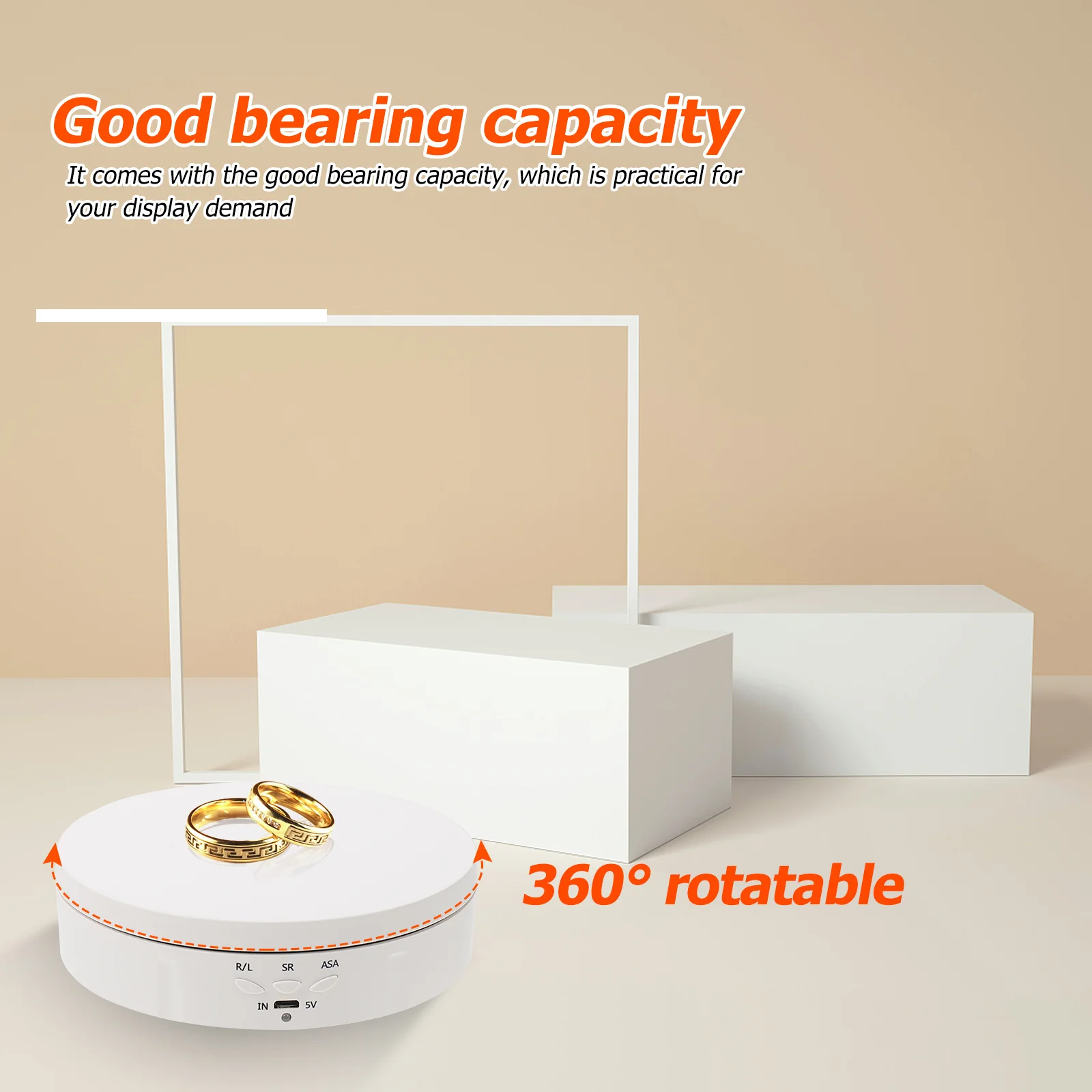 1Set Rotatable Electronic Turntable Display Stand Jewelry Watch Collectibles ABS Material for Exhibition Display
1Set Rotatable Electronic Turntable Display Stand Jewelry Watch Collectibles ABS Material for Exhibition Display