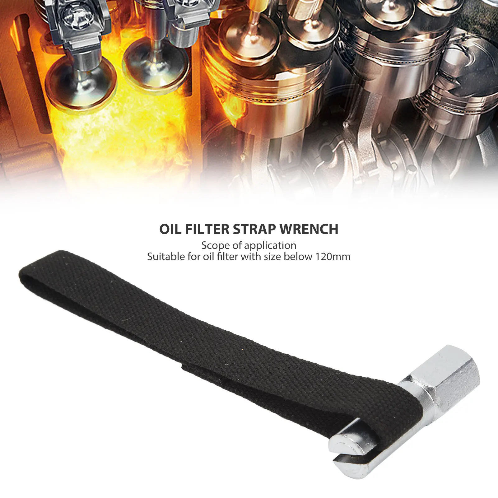 Heavy Duty Strap Wrench Oil Filter Strap Wrench 1/2in Drive Strap Filter Removal Wrench for Industrial and Car Maintenance
Heavy Duty Strap Wrench Oil Filter Strap Wrench 1/2in Drive Strap Filter Removal Wrench for Industrial and Car Maintenance