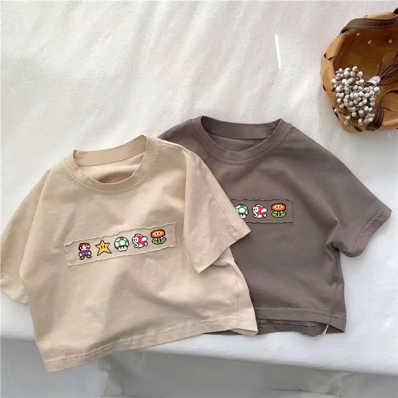 2024 Summer New Children Short Sleeve T Shirts Fashion Print Boys Girls Loose Cotton Tops Toddler Thin Casual Tees Kids Clothes
2024 Summer New Children Short Sleeve T Shirts Fashion Print Boys Girls Loose Cotton Tops Toddler Thin Casual Tees Kids Clothes