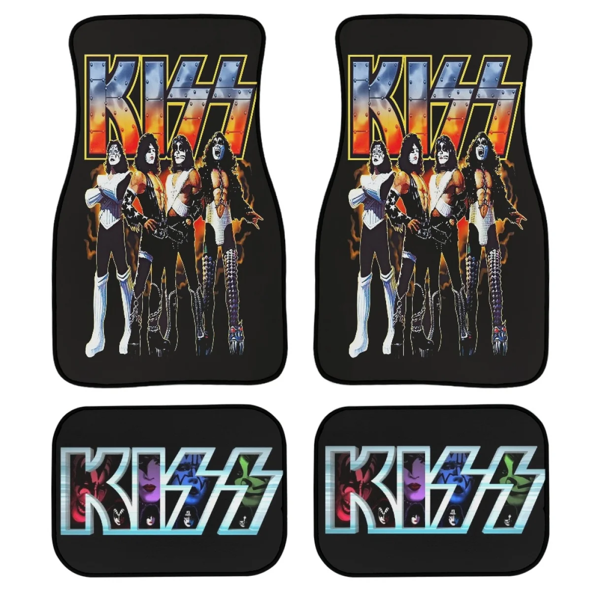 Набор из 4 напольных ковриков для женщин Rock Band Kiss Design, модные нескользящие коврики на переднюю и заднюю панель, аксессуары для автомобиля
Набор из 4 напольных ковриков для женщин Rock Band Kiss Design, модные нескользящие коврики на переднюю и заднюю панель, аксессуары для автомобиля